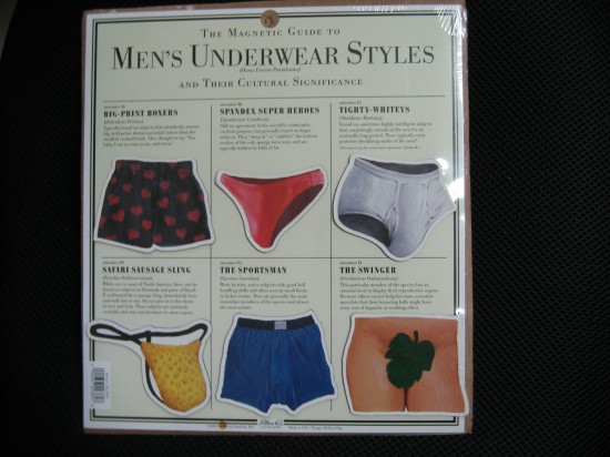 The Allee Willis Museum Of Kitsch The Magnetic Guide To Mens Underwear Styles 